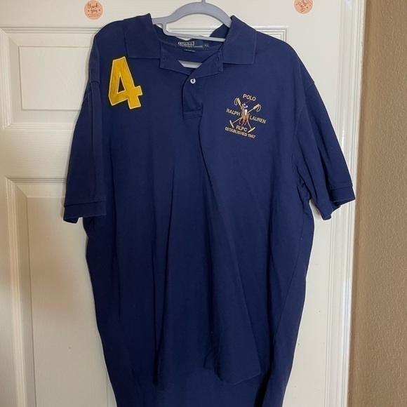 Polo Ralph Lauren Men's Cotton Mesh Polo Shirt blue RLPC Size XL. - Picture 9 of 11